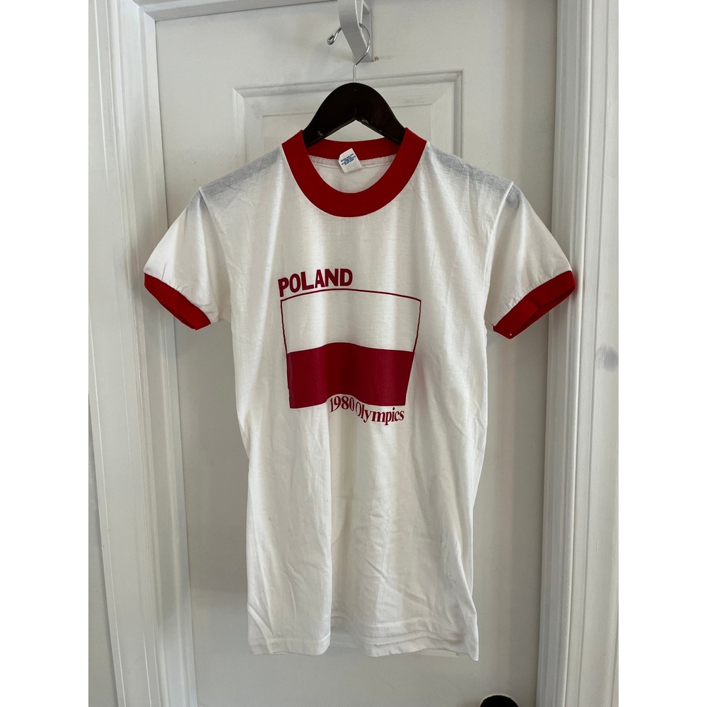 Vintage 1980 Olympics Poland Ringer T